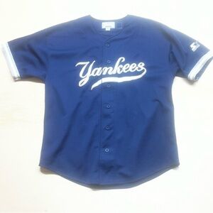 Vintage 90’s New York Yankees Jersey Mens XL Blue Baseball Starter Tino Martinez
